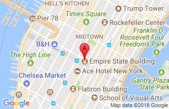 Map to Monteverde Law office in New York, NY